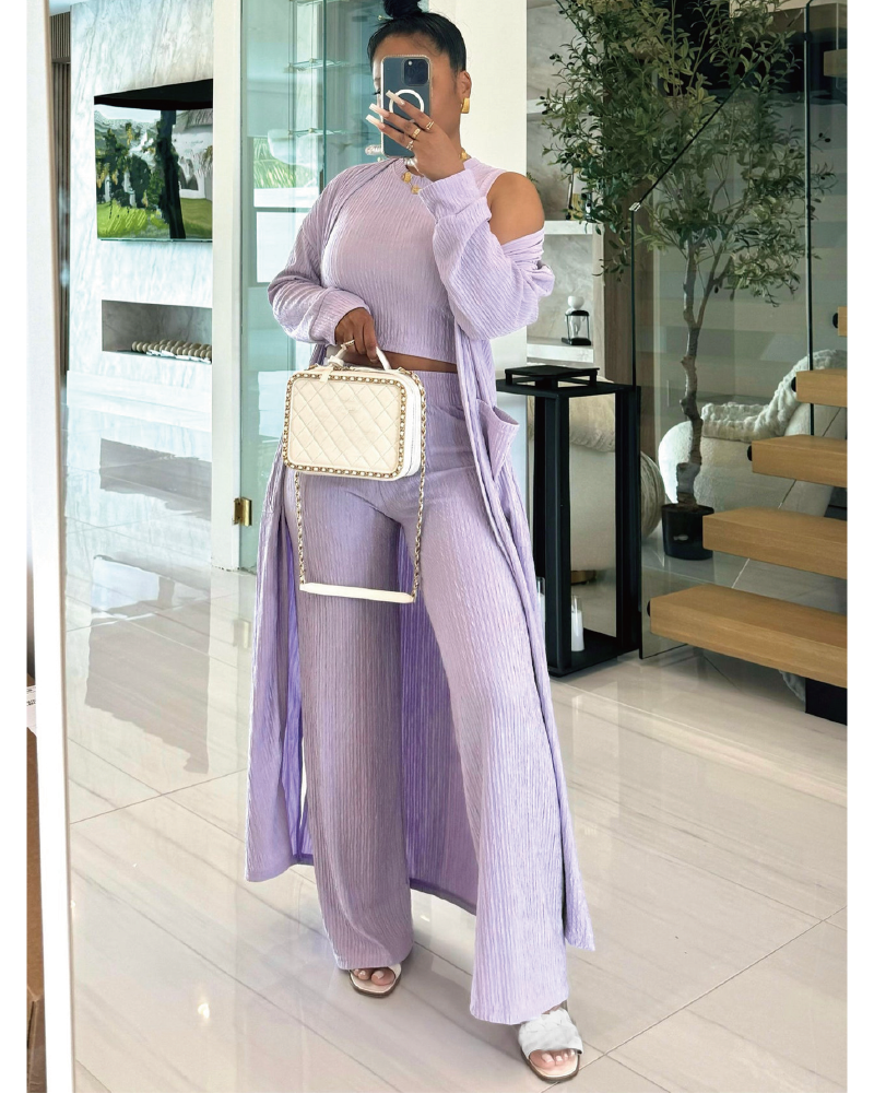 3pc Osiris Pant Set Lavender