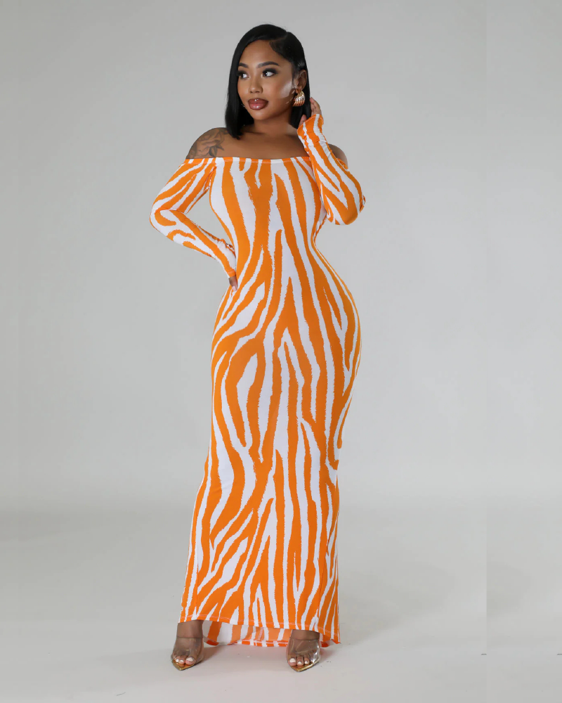 Fayth Dress Mango&White