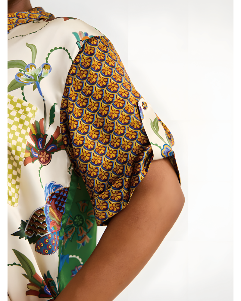 Birdie Spliced Shirt&Pants