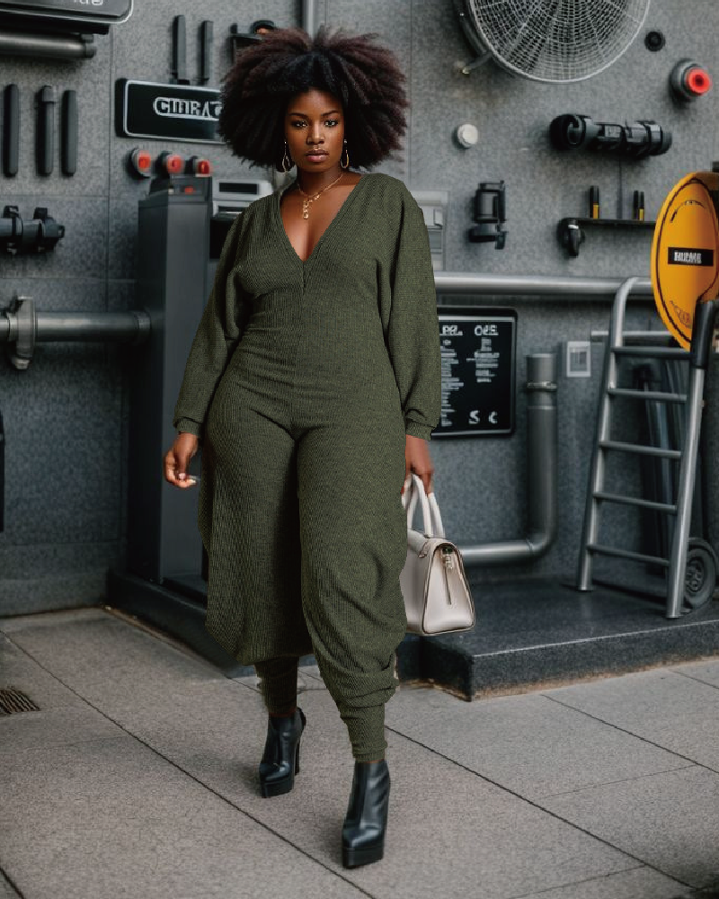 Love Me More Jumpsuit Olive