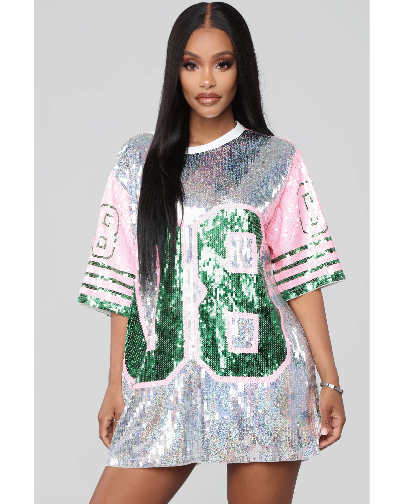 TIME TO SHINE SEQUIN JERSEY Sliver One Size