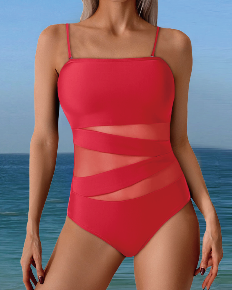 Tummy Control Swimsuits Hot Pink