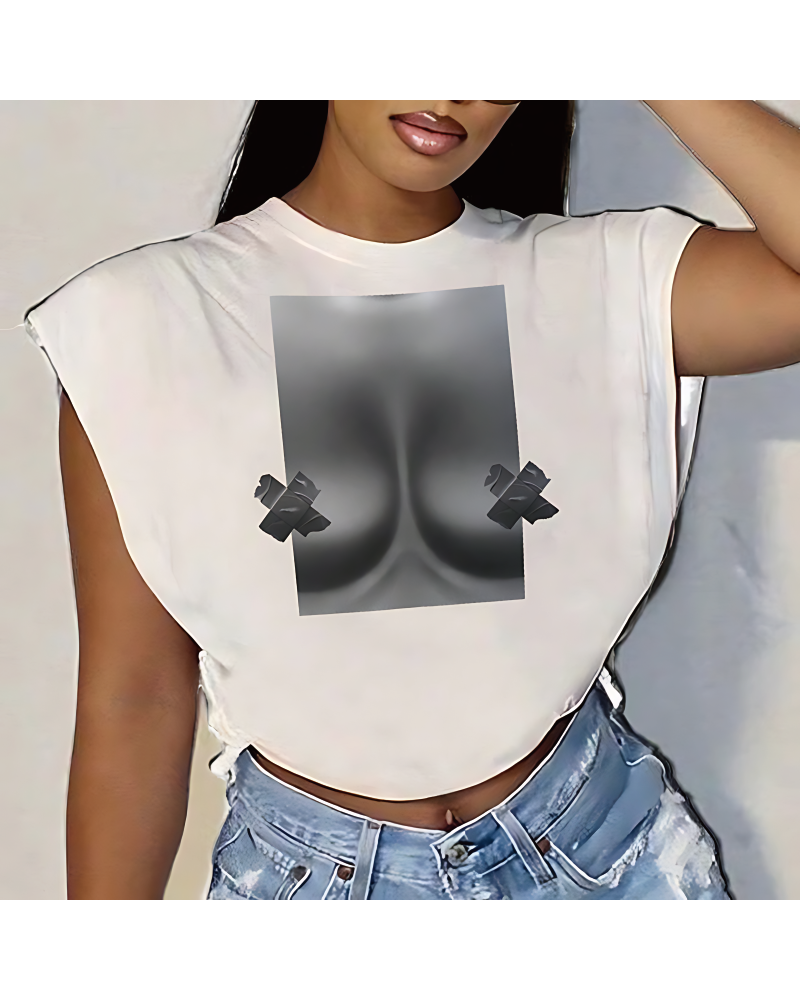 Graphic Days Top White