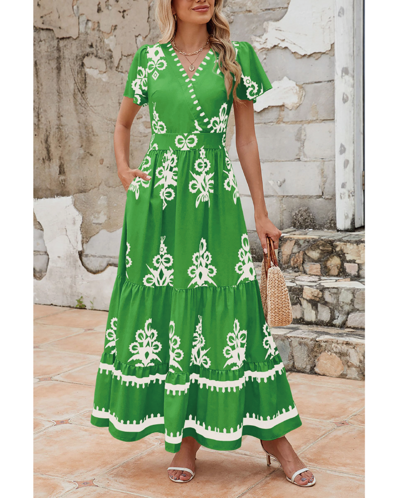 Perfect Spring Maxi Dress Green