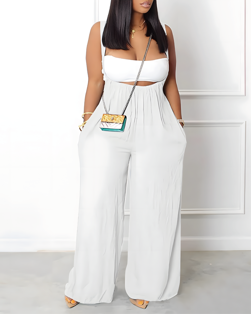 Need Your Love Overalls&Pants White