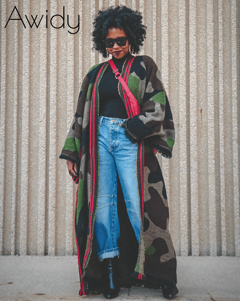 Camo Chic Wool Duster