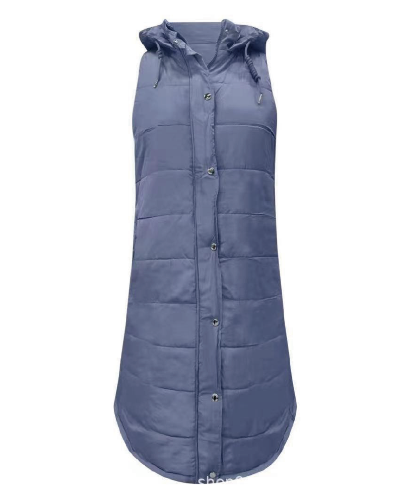 Maxi Puffer Vest Blue