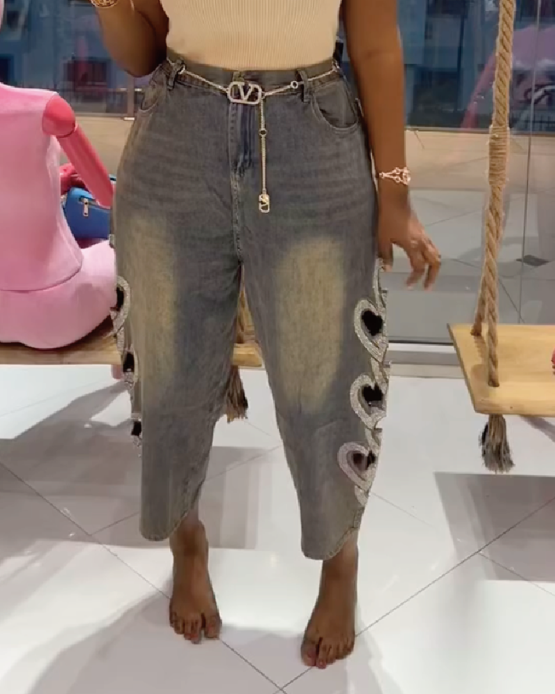 Heart to heart Jeans Grey