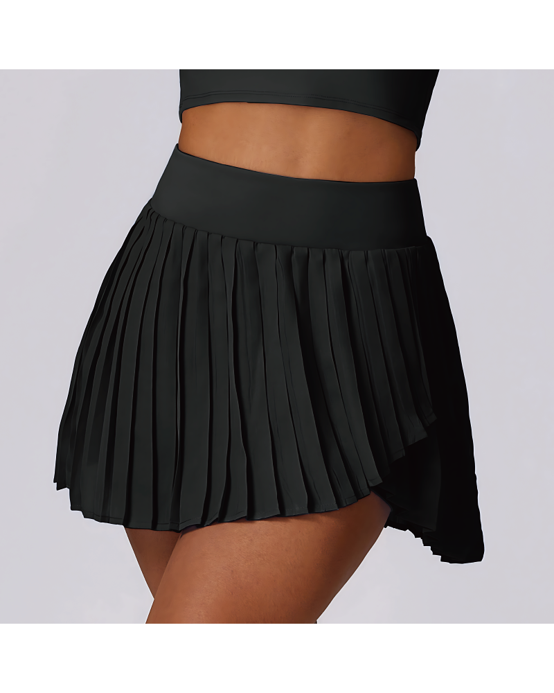 Daily Casual Tennis Skirt Black M