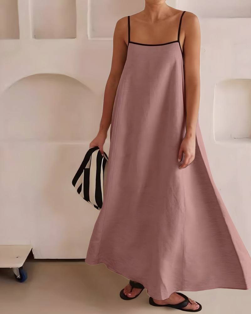 TOWER LINNEN DRESS Pink