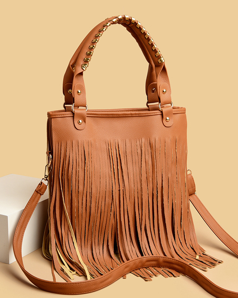Fringe Handbag Yellow