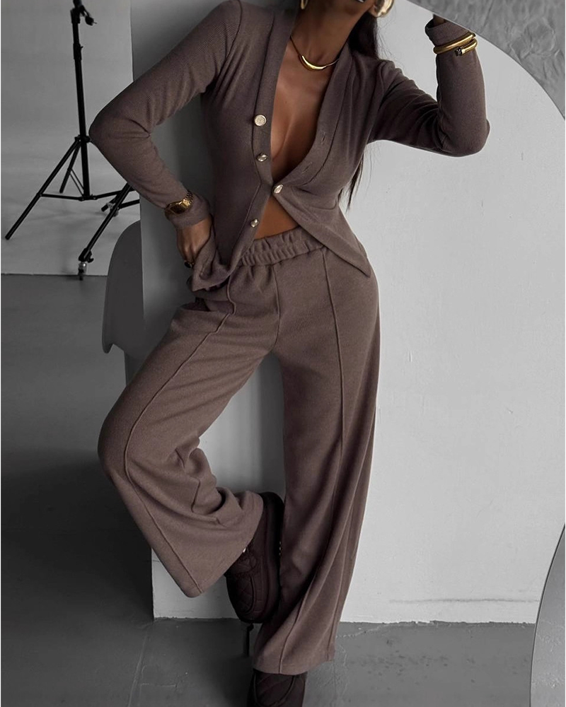 Relaxed Refinement Knit Set