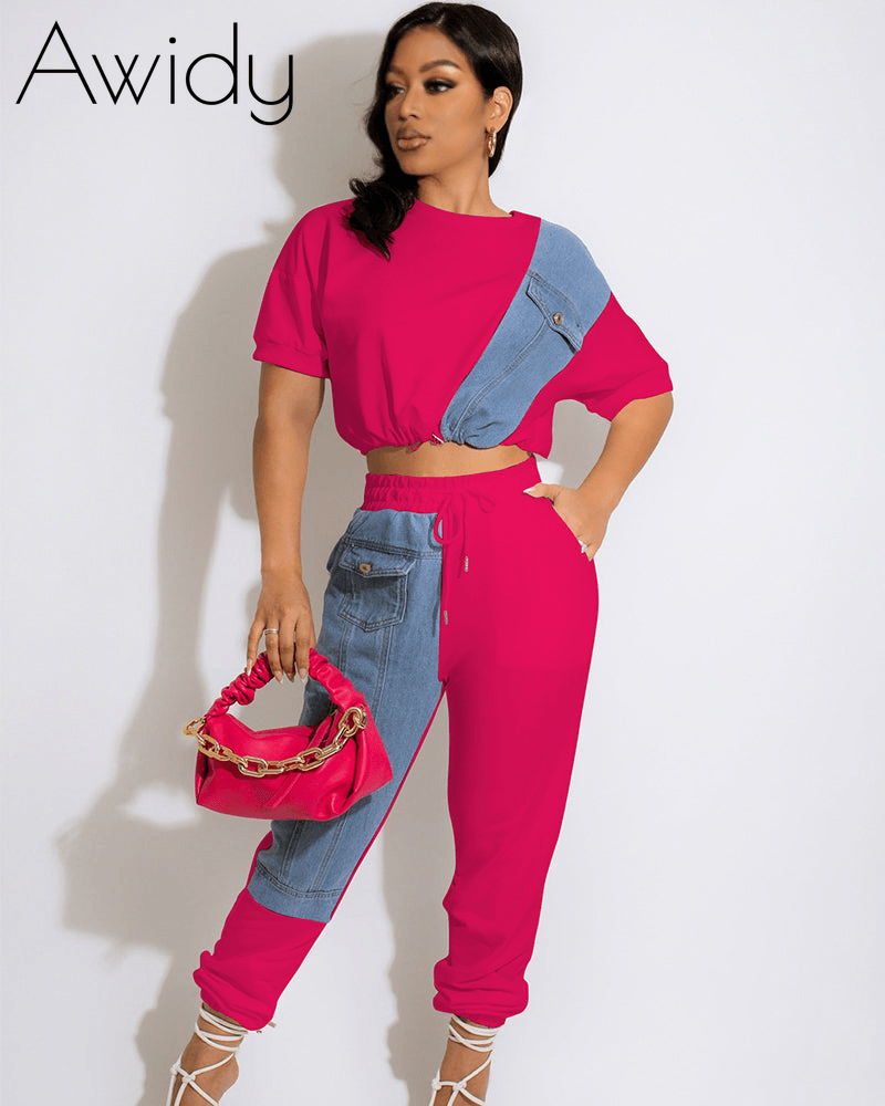 Denim Leisurewear Sports Suit