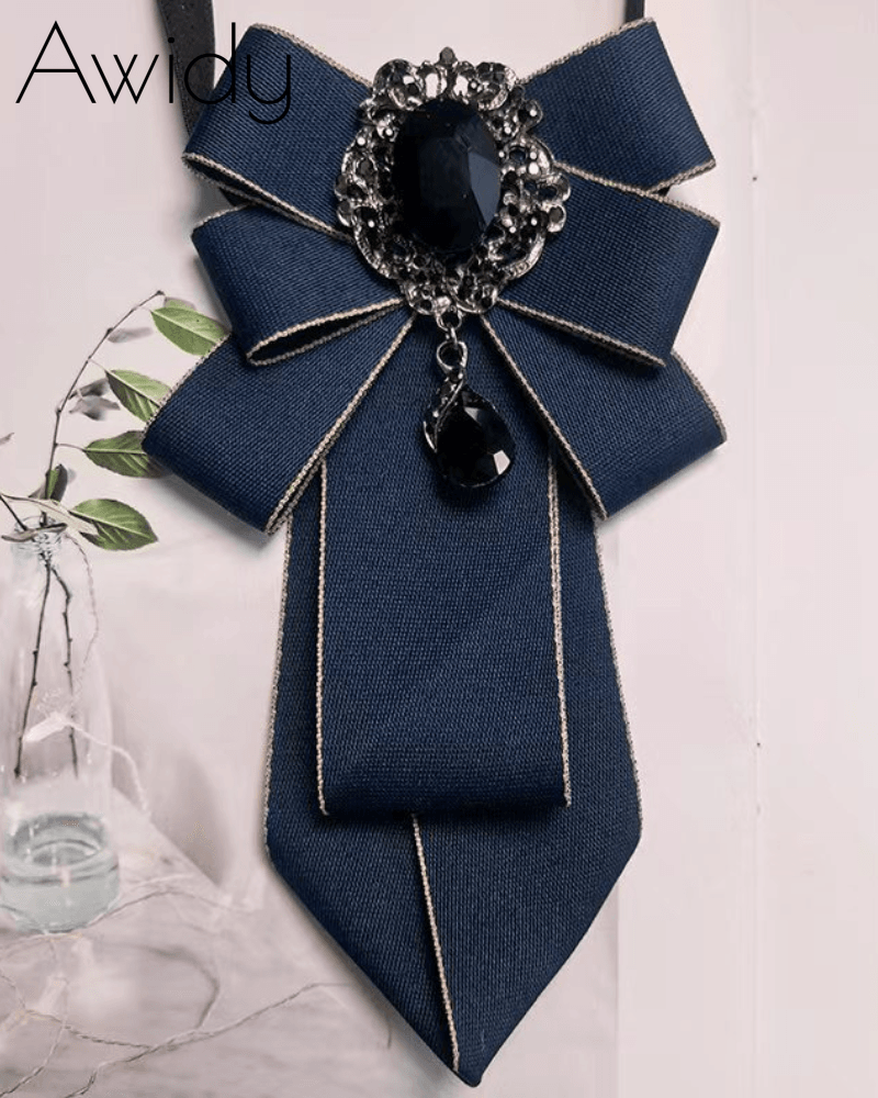 Delicate Bow Brooch Handmade Tie