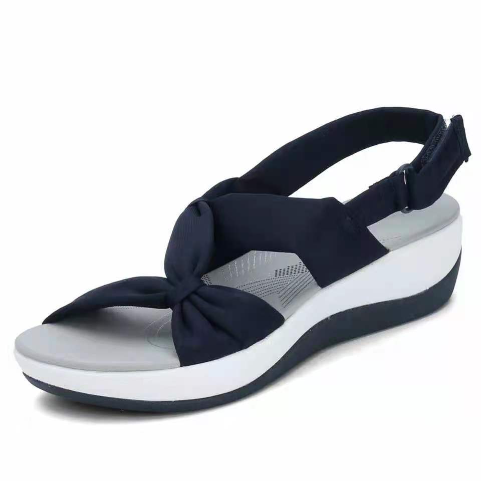 Casual Fish Mouth Slope Heel Thick Bottom Roman Sandals