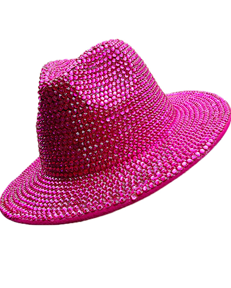 Stardust Brilliance Fedora Onesize Rose Red