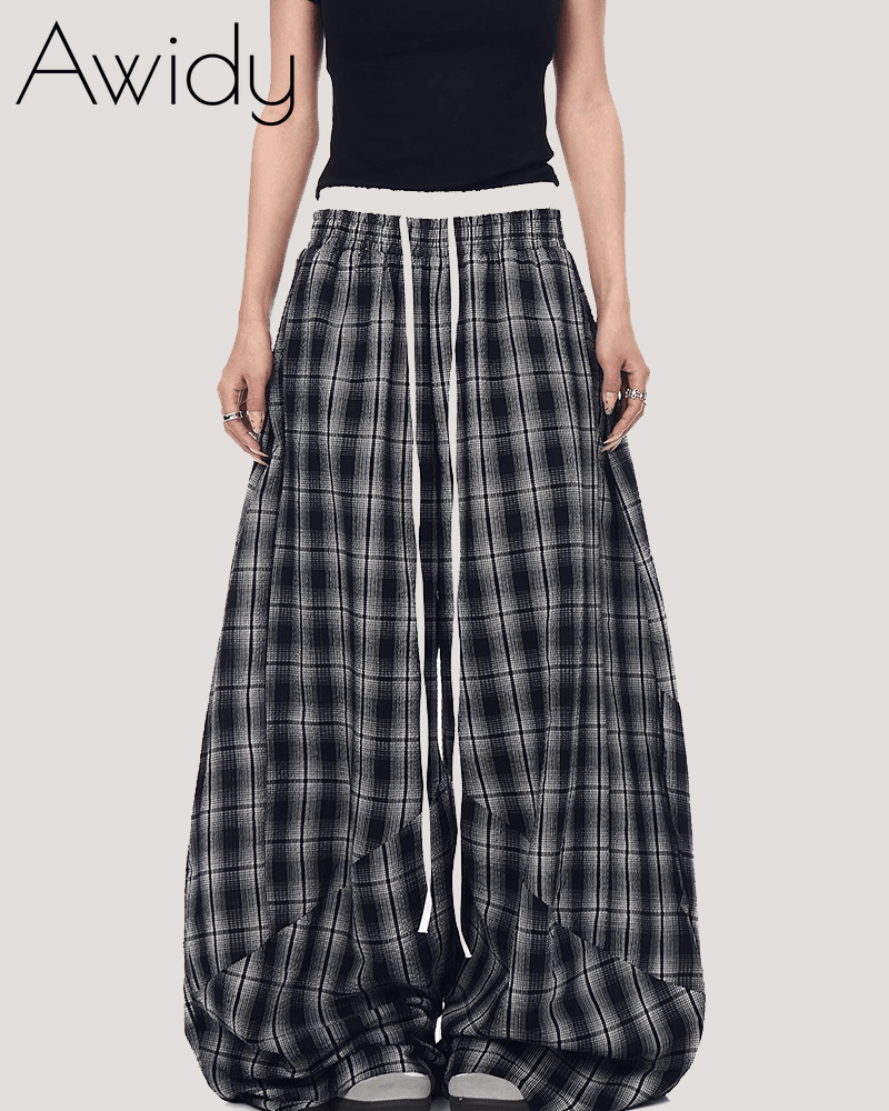Vintage Plaid Street Sweatpants