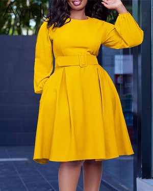 Eileen Midi Dress Yellow