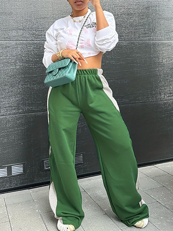 Two-Tone Combo Sweatpants