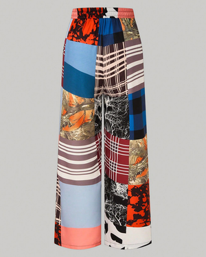 Printed Pleat Relax Pants