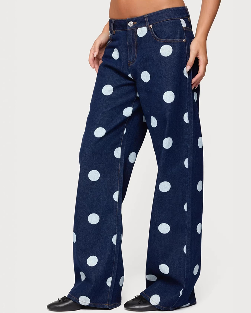 Shadow Polka Denim Jeans