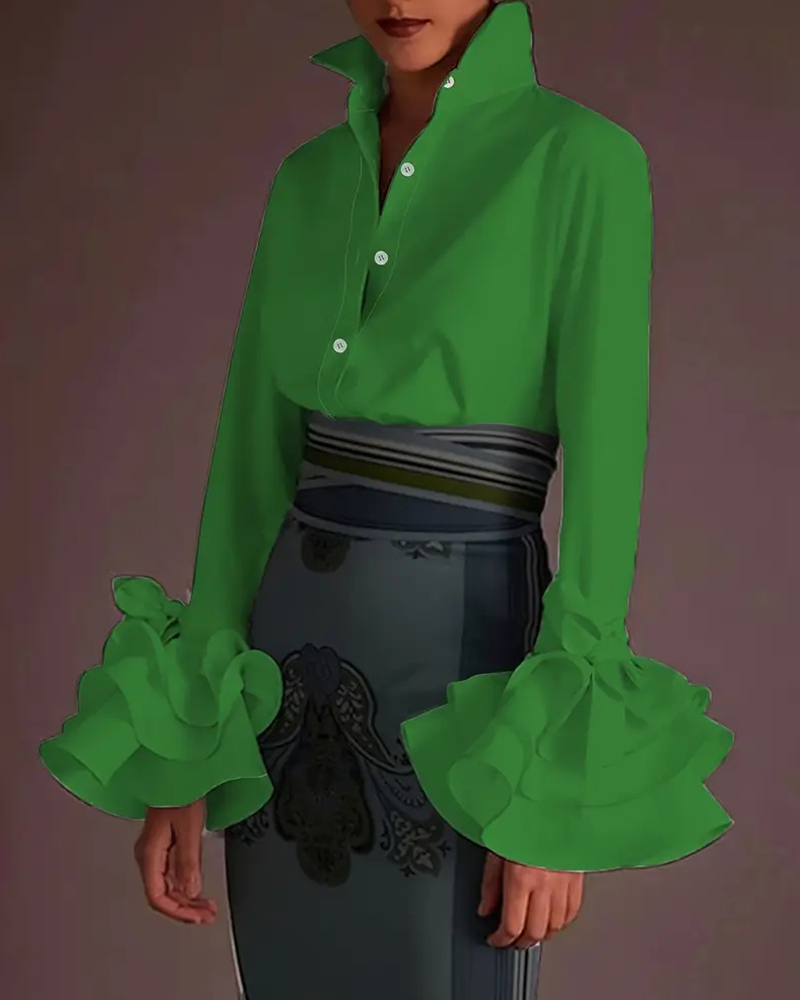 All Day Blouse Green