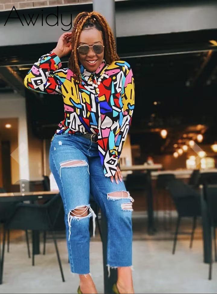 CRAZY GEOMETRIC PRINTED SHIRT