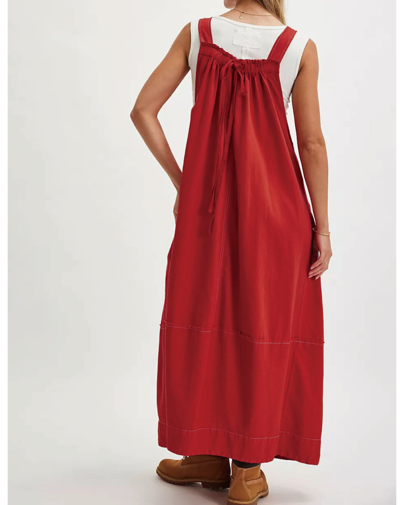 Machu Barrel Midi Dress