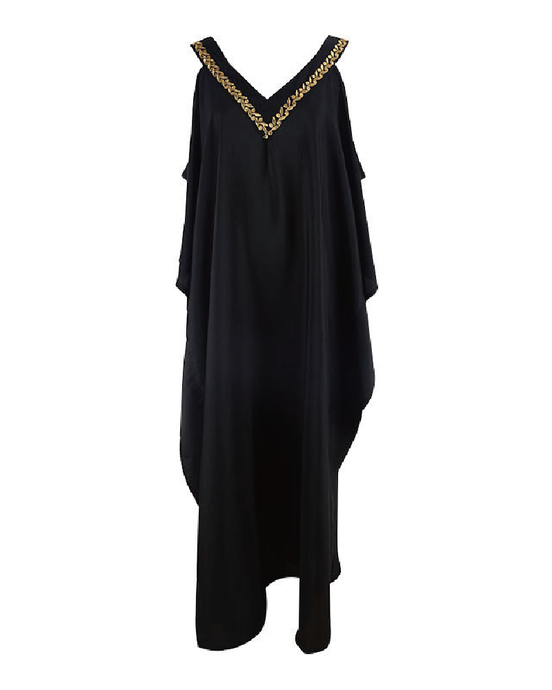 Cold Shoulder Kaftan Dress