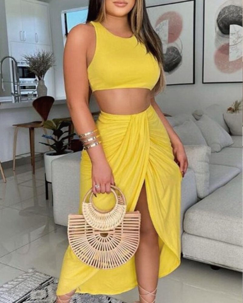 Koami Skirt Set Yellow