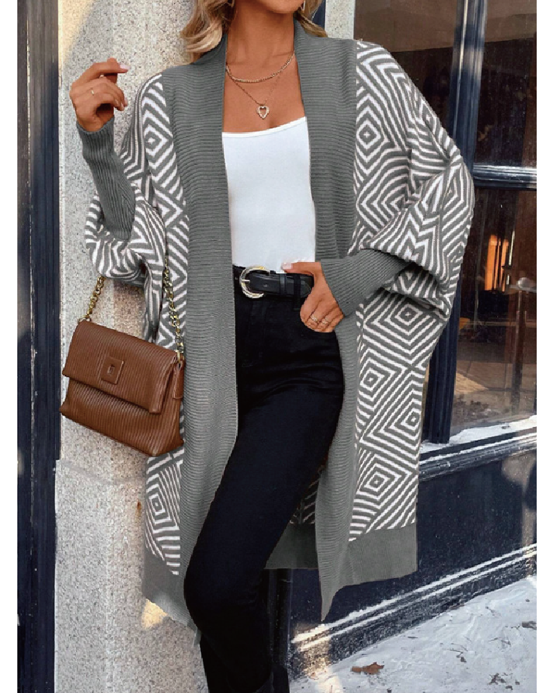 Check This Out Cardigan Grey