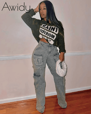 Snap Cargo Jeans