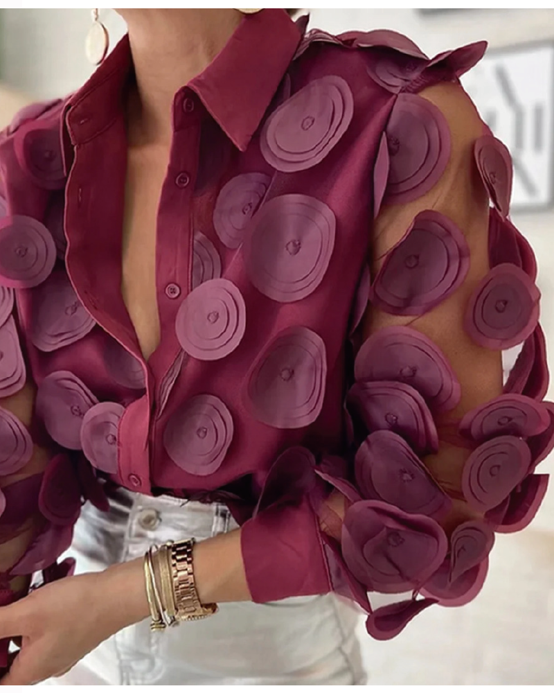 Loren Babe Top Burgundy