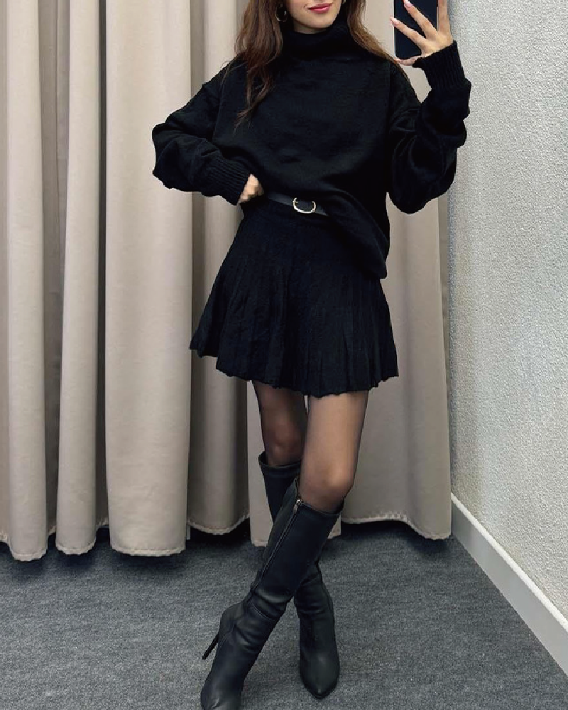 Avalee Skirt Set Black