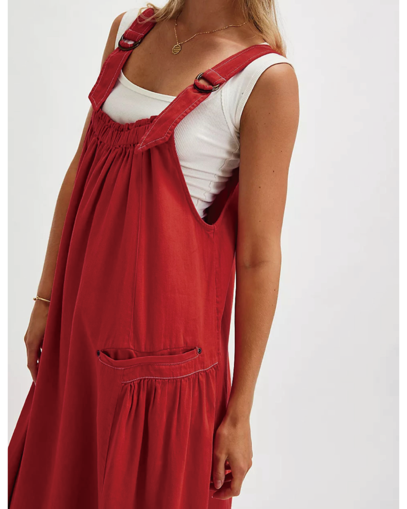 Machu Barrel Midi Dress