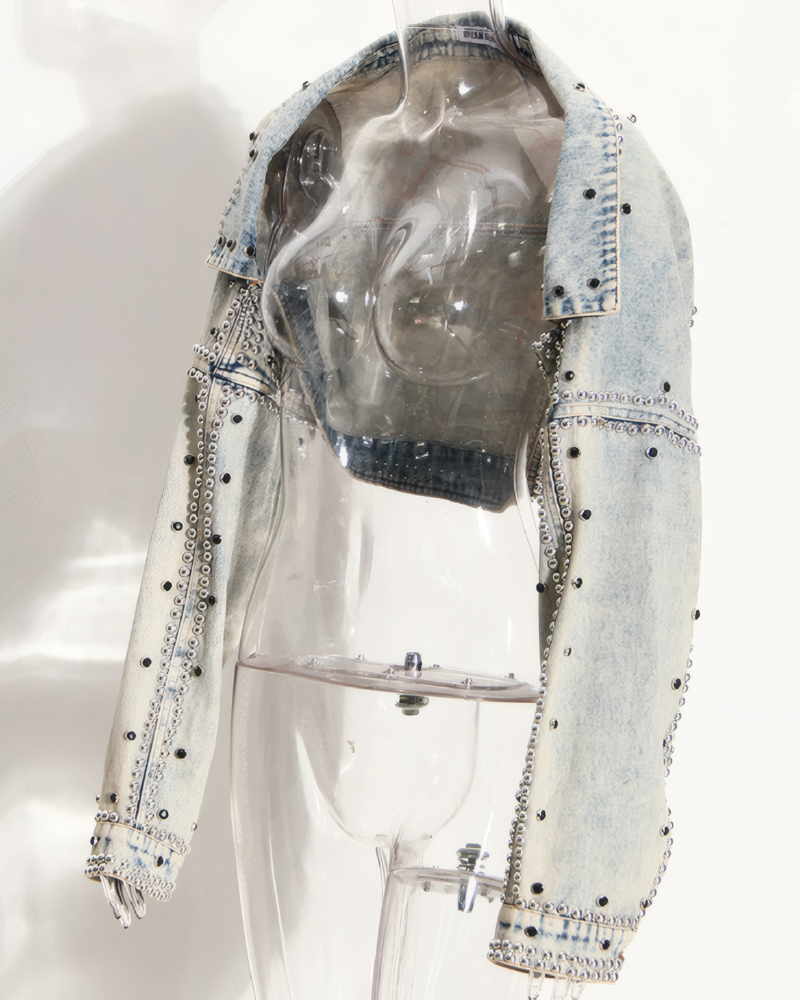 Hollywood Studded Denim Jacket