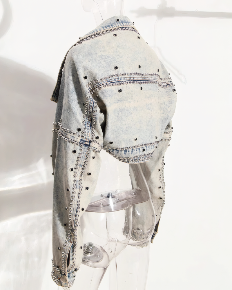 Hollywood Studded Denim Jacket