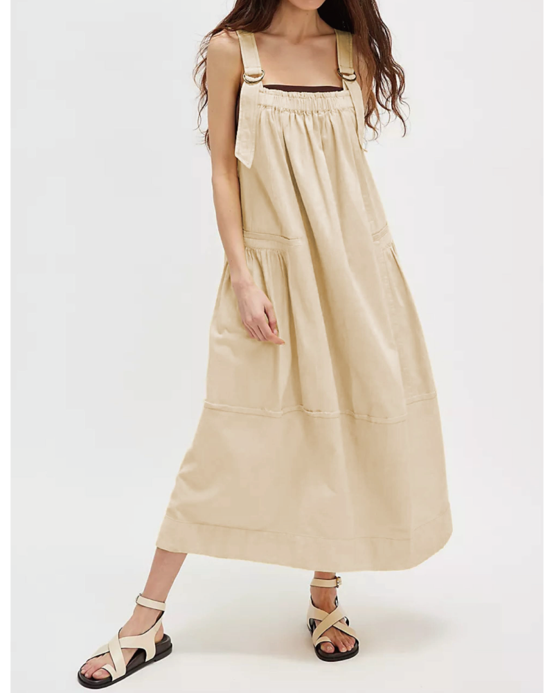 Machu Barrel Midi Dress
