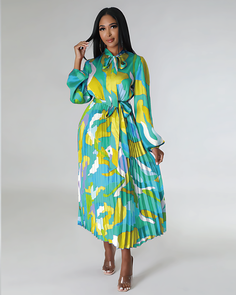 The First Lady Dress Cyan