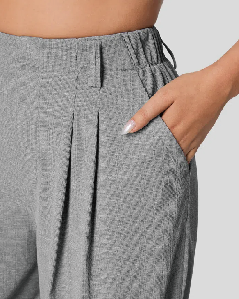 Arbeitshose mit Waffelmuster und weitem Bein