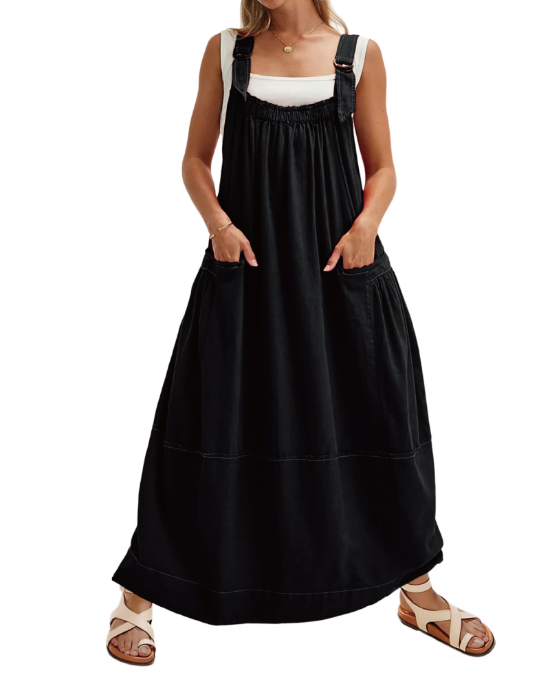 Machu Barrel Midi Dress