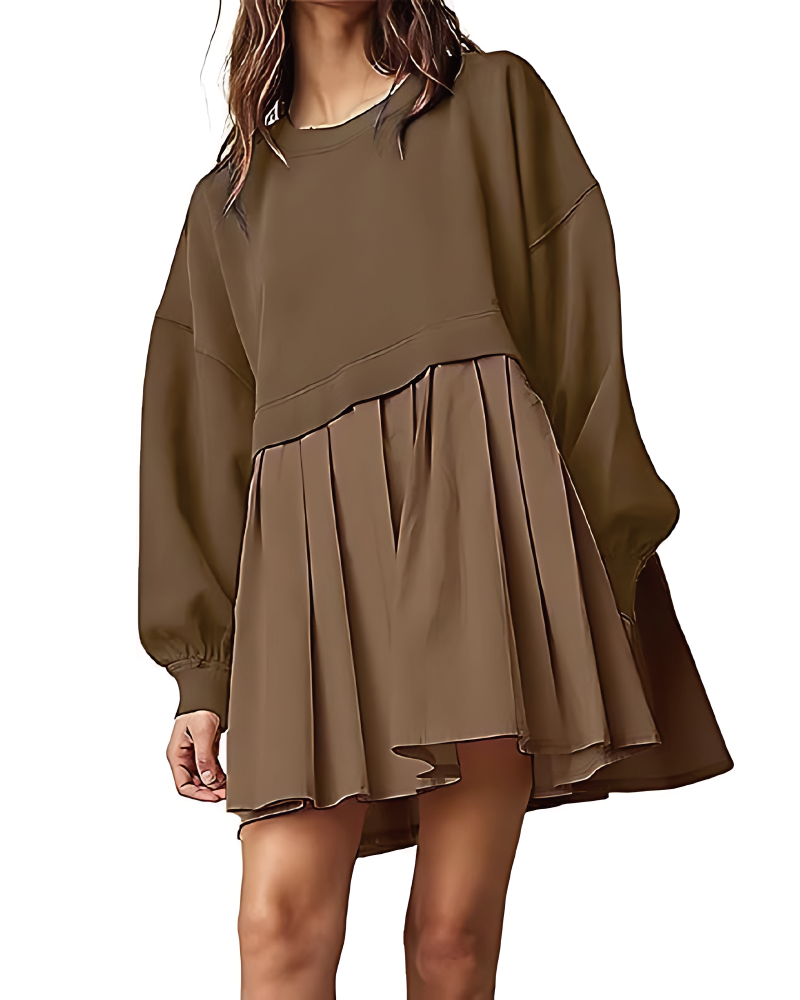 On My Way Mini Dress Brown