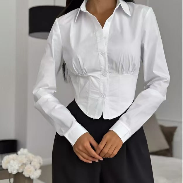 Two-Tone Lace-Up Top