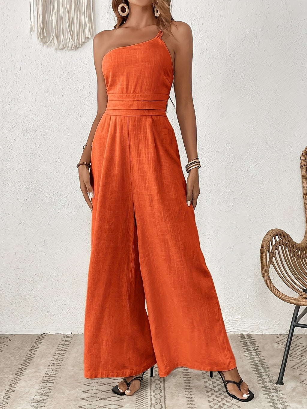 Halter Wide-Leg Jumpsuit