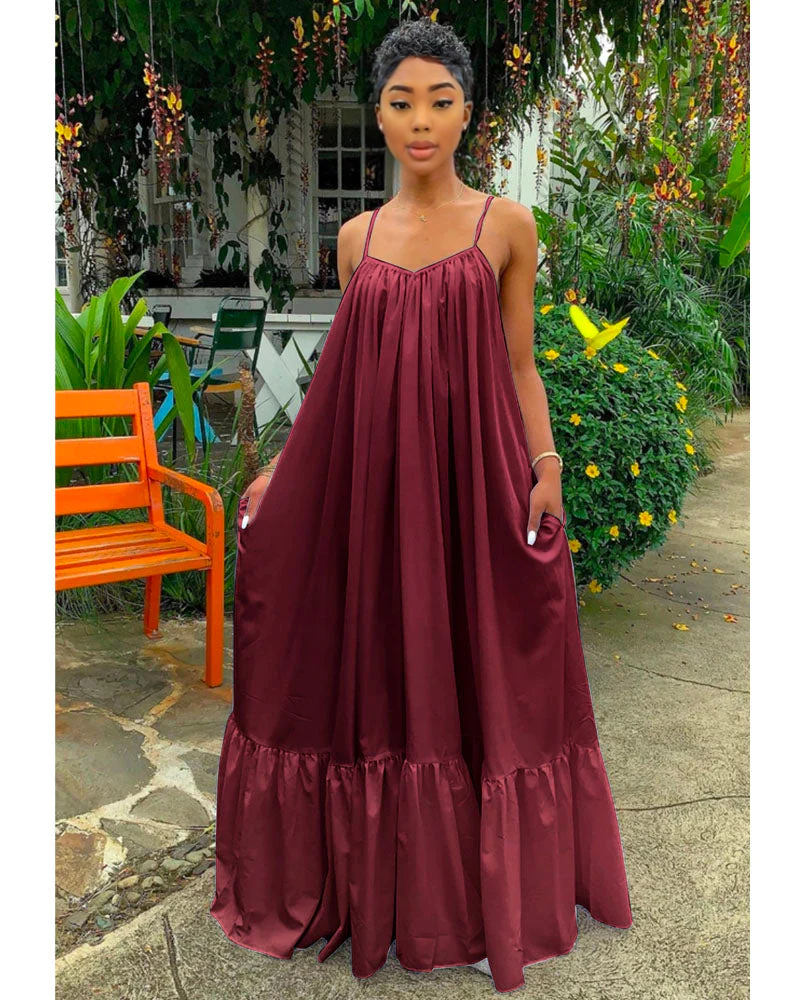 Molly maxi dress WINERED