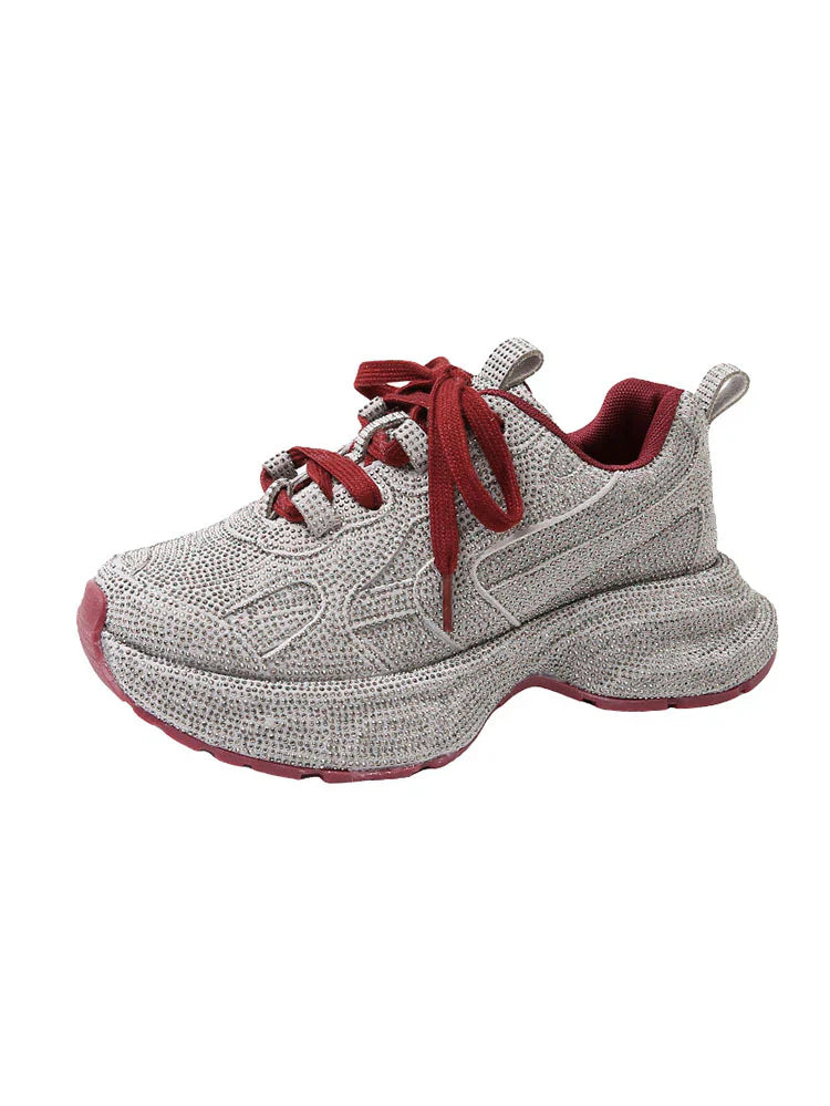 Rhinestone Glitter Sneakers