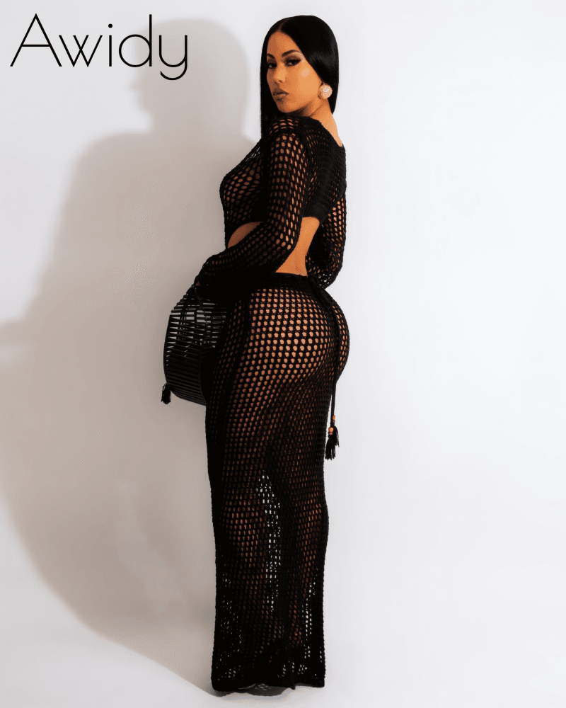 Leah Crochet Maxi Dress