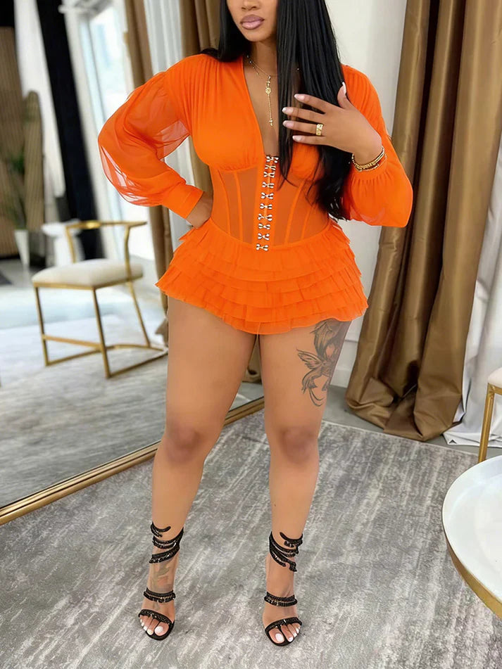 Corset Tulle Romper
