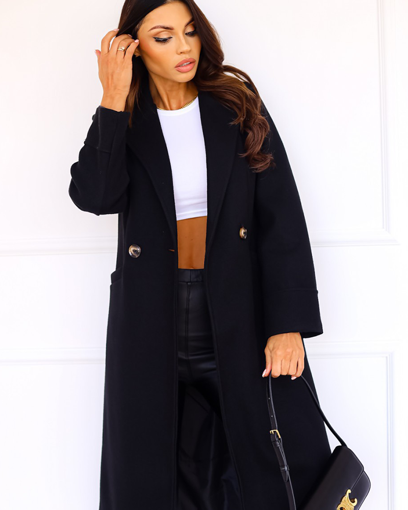 Elite Style Wool Overcoat