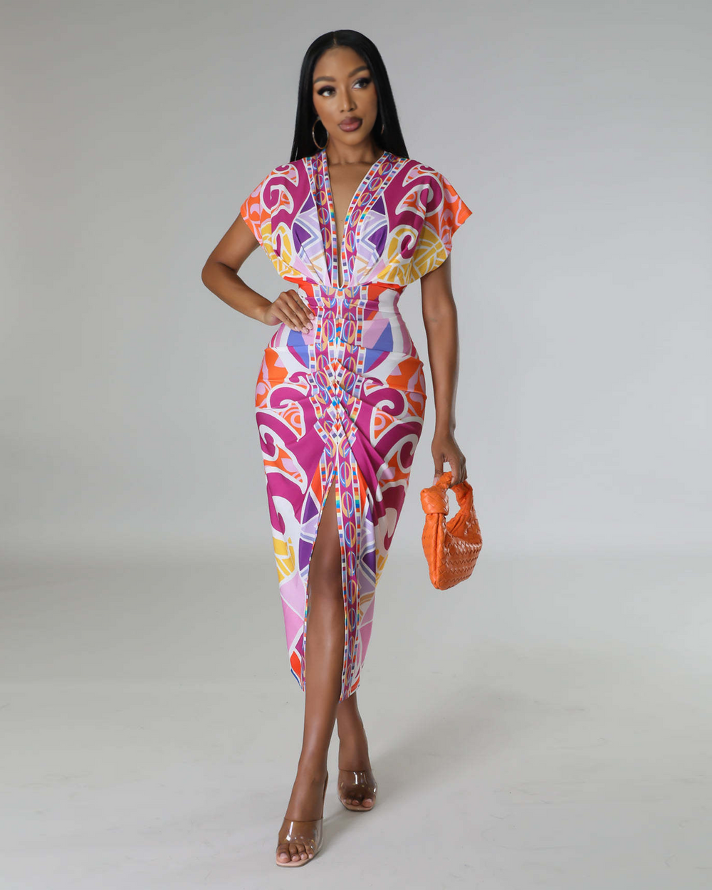 Bevy Midi Dress LightPink0825